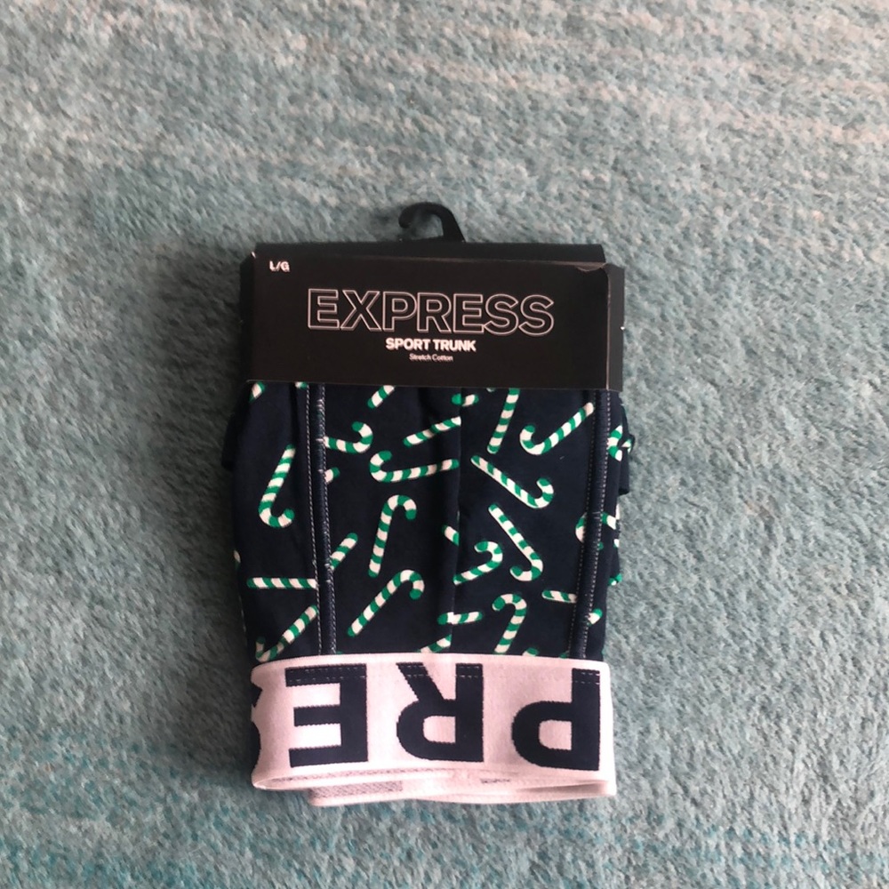 Express candy cane boxers NWT